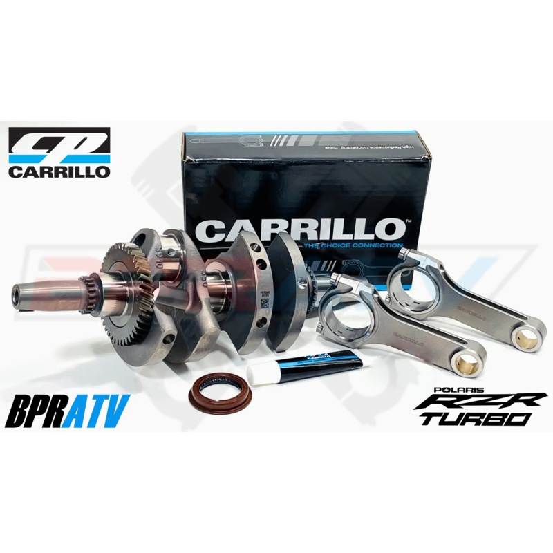 Polaris RZR XP TURBO Crank CP Carrillo Heavy Duty Piston Rods Motor Rebuild Kit