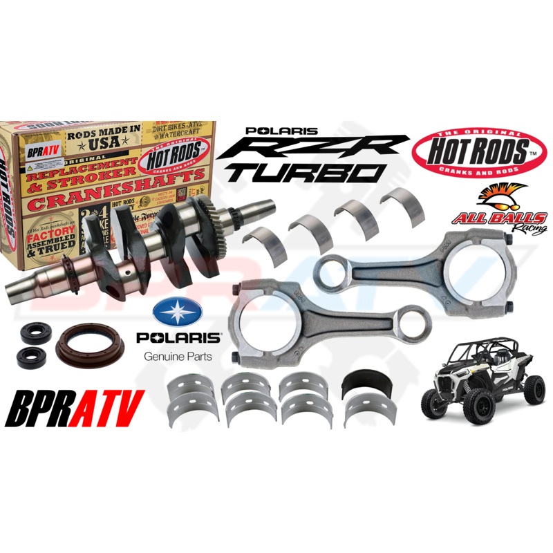 Polaris RZR XP TURBO OEM RODS Hot Rods Crankshaft Motor Bottom End Rebuild Kit