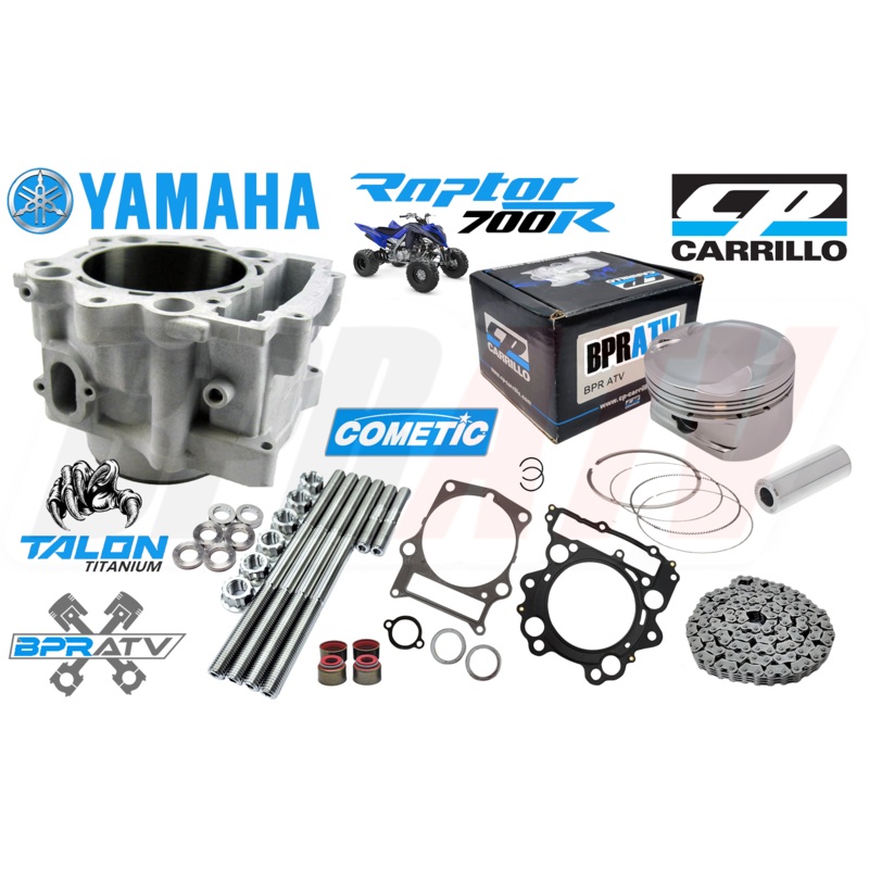 Yamaha Raptor 700 108mm +6 770cc Big Bore Cylinder CP Piston Top End Rebuild Kit