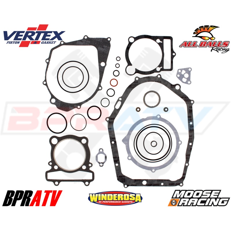 Yamaha Warrior 350 YFM350X YFM 350X Vertex Moose Racing Complete Gasket Set Kit