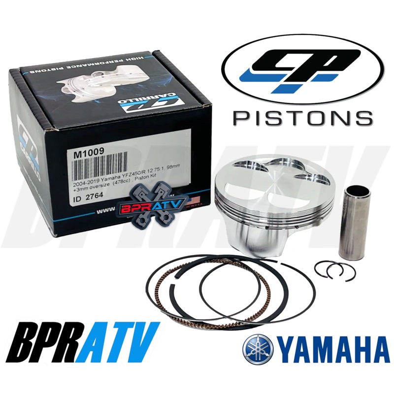 09-24 YFZ450R YFZ 450R 98mm 12.5:1 CP Carrillo BIG BORE Pump Gas Piston Ring Kit