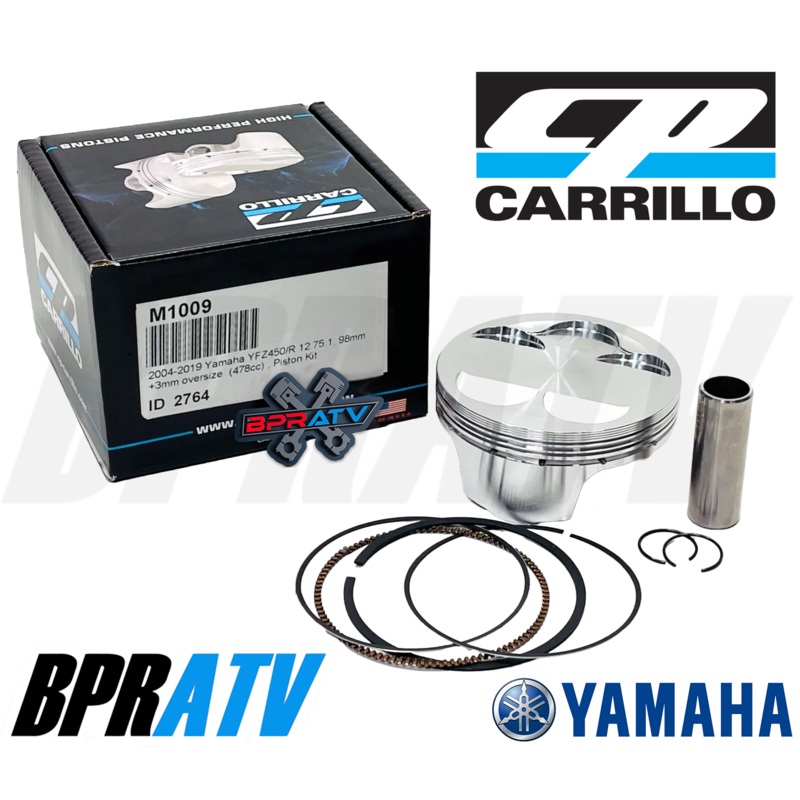 10-11 YFZ450X YFZ 450X 98mm 12.5:1 CP Carrillo BIG BORE Pump Gas Piston Ring Kit