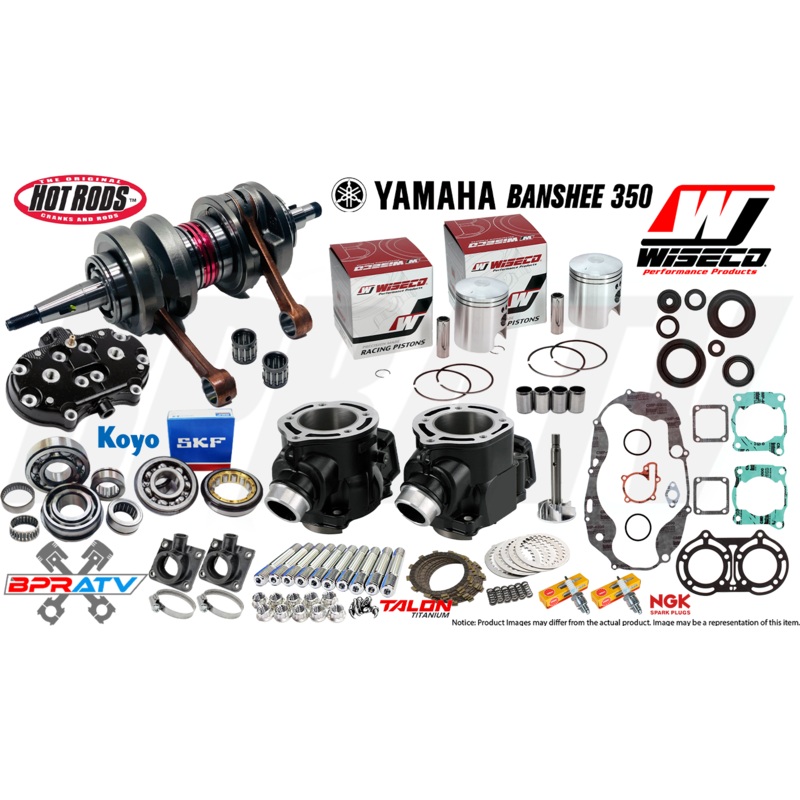 Banshee 350 Cylinders Complete Rebuilt Motor Engine Top & Bottom End Rebuild Kit