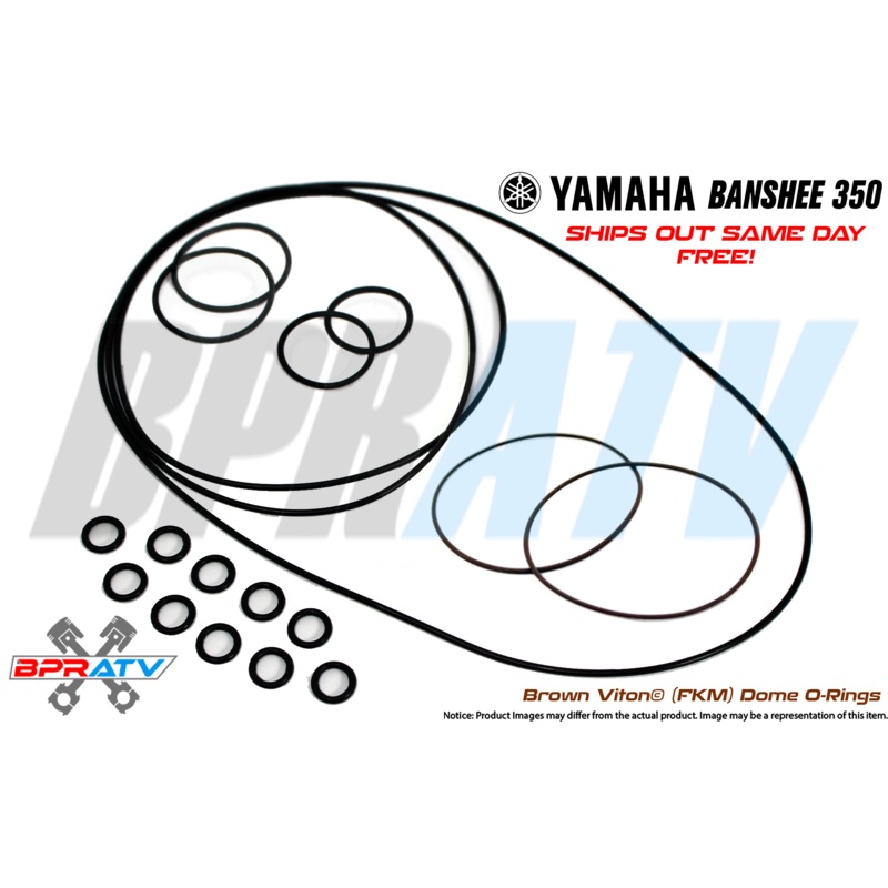 Yamaha Banshee YFZ350 Noss Cool Head Domes Orings O-rings BROWN VITON O-Ring Kit