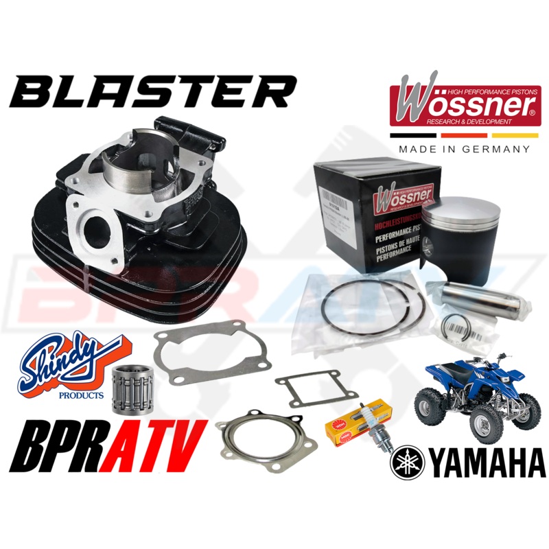 Yamaha Blaster 200 YFS200 WOSSNER Cylinder Piston Bearing Gasket Top End Kit Set