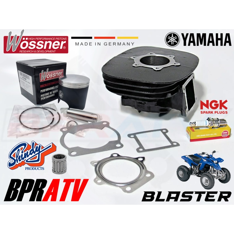 Yamaha Blaster YFS 200 66mm Stock OEM Bore Cylinder WOSSNER Top End Rebuild Kit