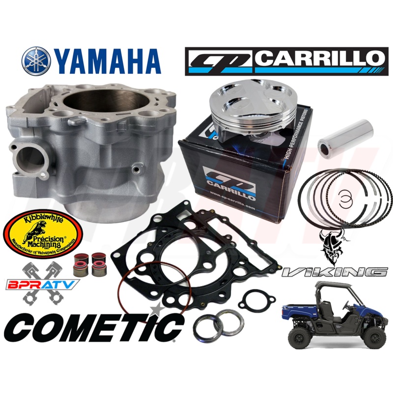 Yamaha Viking 700 102mm Stock Bore Cylinder CP Pump Gas Piston Top End Kit 18-24