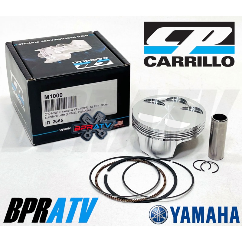 YFZ450 YFZ 450X YFZ450R 95mm 12.5:1 CP Carrillo Stock Bore Pump Gas Piston Rings