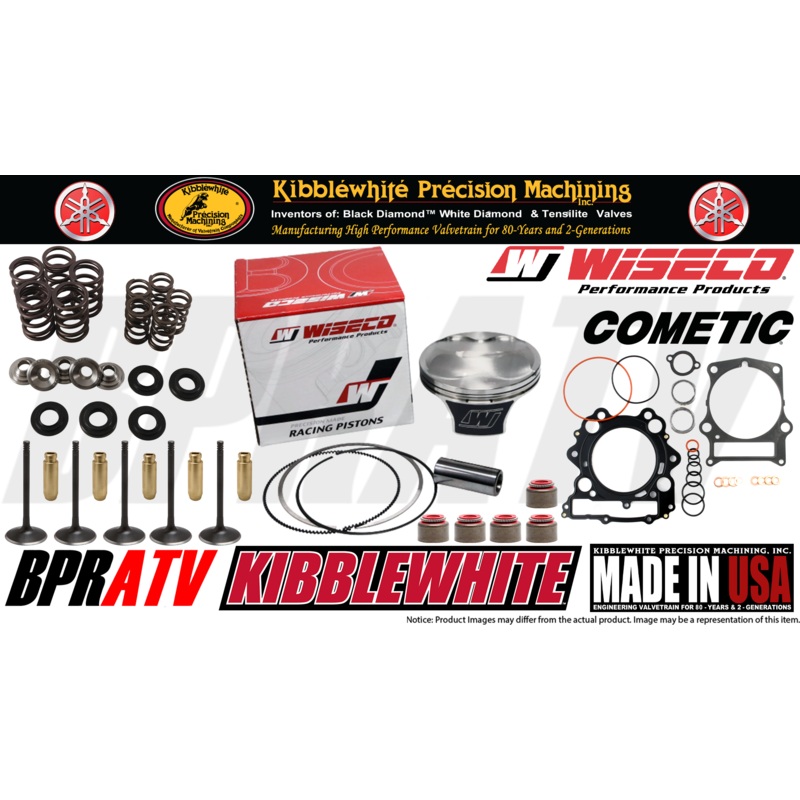 01-08 Yamaha 660 OEM Stock Wiseco Piston & Kibblewhite Cylinder Head Service Kit