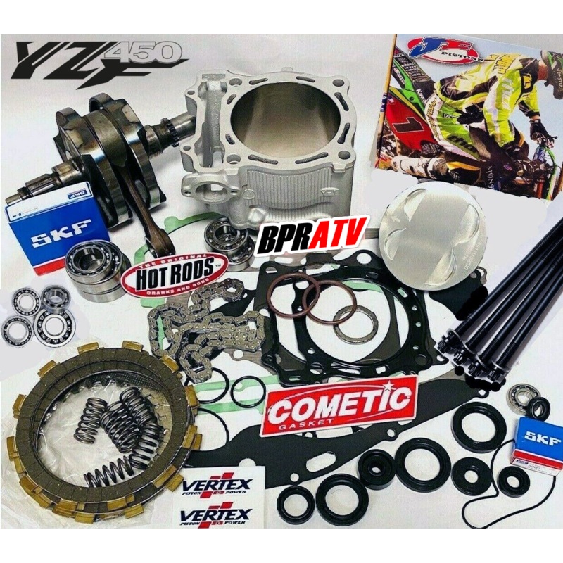 06-09 YZ450F YZ 450F 98mm +3 Big Bore Cylinder Piston Complete Motor Rebuild Kit