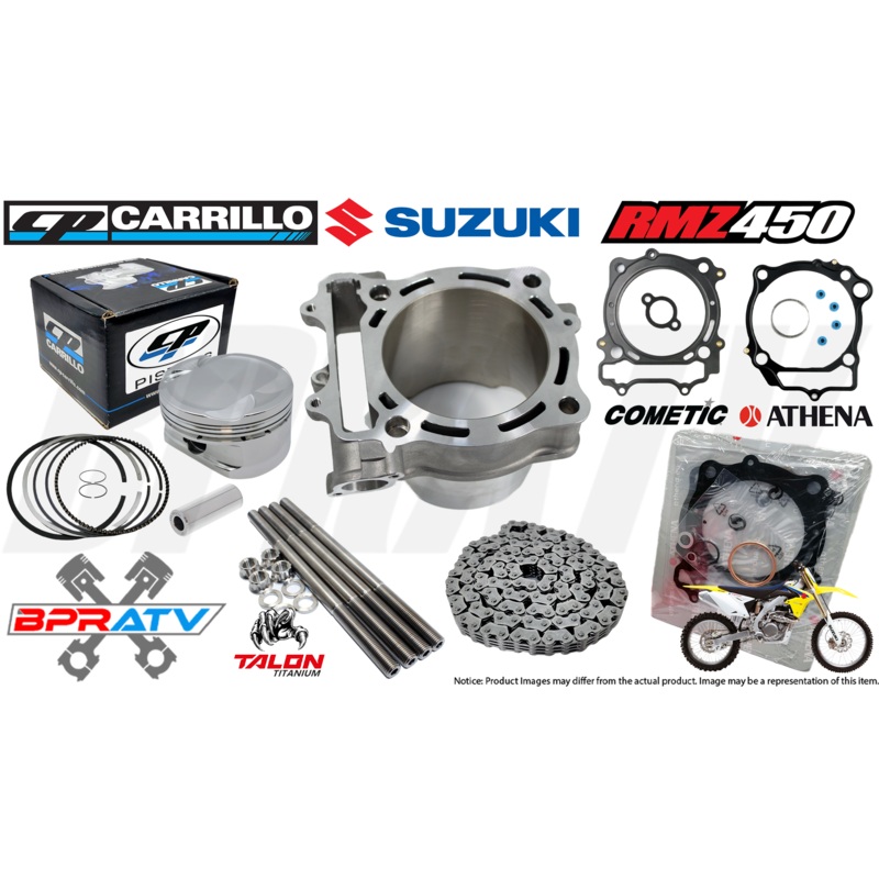 08-24 Suzuki RMZ450 RMZ 450 13:1 CP Piston 96mm Stock Bore Cylinder Top End Kit