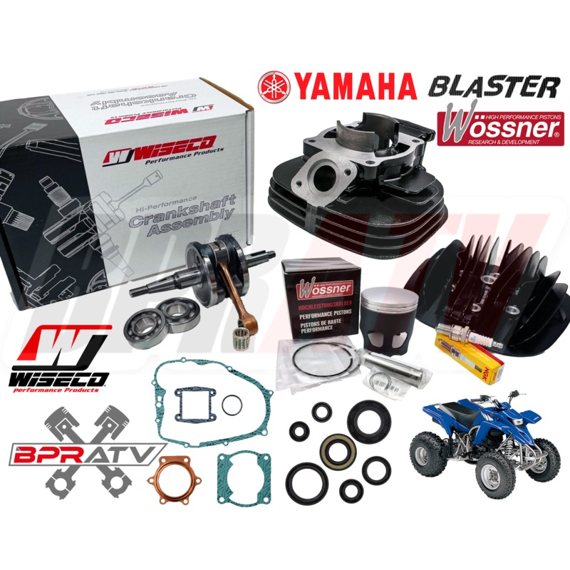 Blaster 200 68mm Big Bore Cylinder WOSSNER Piston WISECO Crank Motor Rebuild Kit