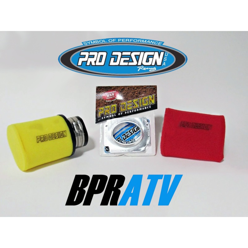 Pro Design Pro Flow Foam Air Filter Intake Box Kit Yamaha Banshee YFZ 350