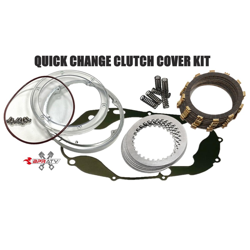 Yamaha Banshee Quick Change Clutch Kit See Thru Lexan Cover Heavy Duty Plates
