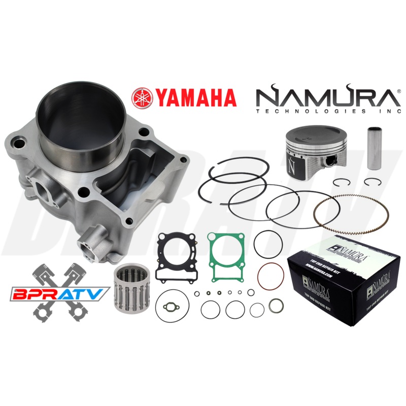Yamaha Grizzly 450 OEM Stock Bore Cylinder Namura Piston Kit Gaskets Top End Kit