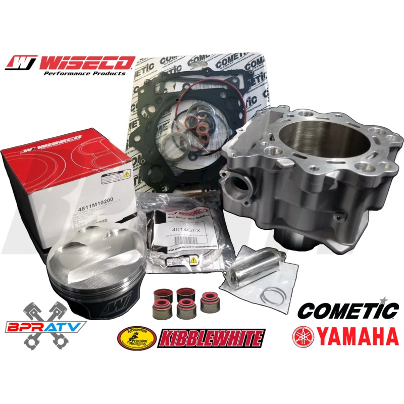 Yamaha Rhino 660 Big Bore 102mm 686 Top End Rebuild Kit Nikasiled Cylinder +2mm