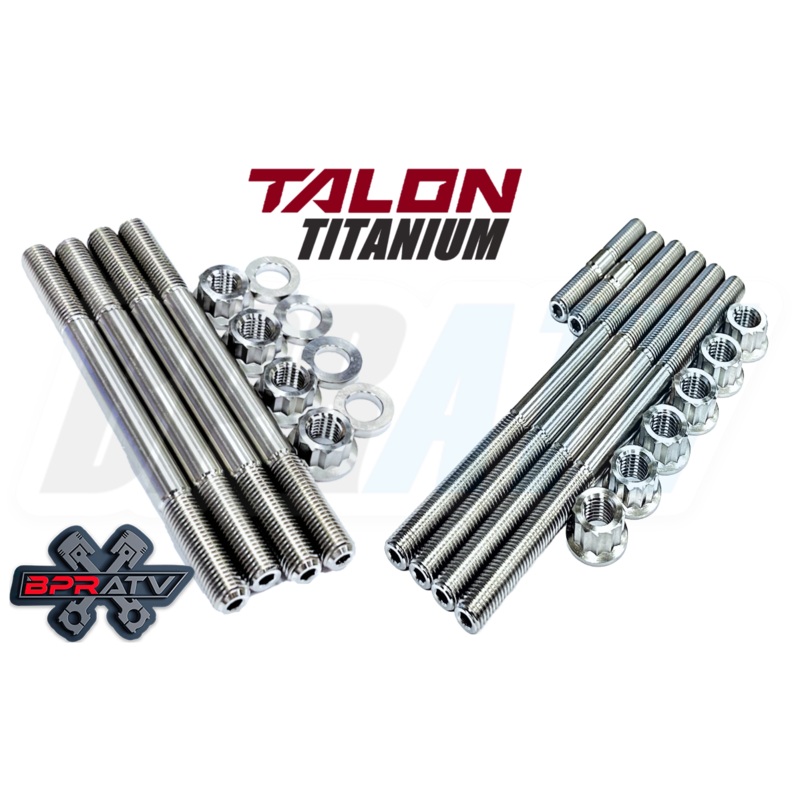 Yamaha Rhino Grizzly 660 Cylinder Bolts Crankcase Bolts Titanium Head Stud Kit