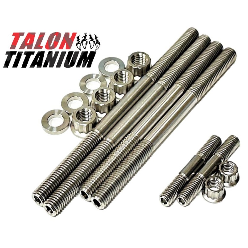 YZ250F WR250F Cylinder Head Exhaust Stud Bolts TITANIUM Head Pipe Stud Nut Kit