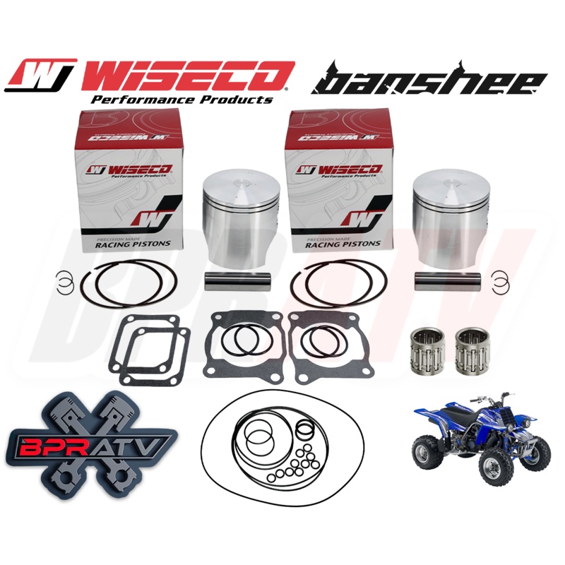 Banshee 350 64mm Bore 4mil STROKER Wiseco Pistons Set Bearings O-Ring Gasket Kit
