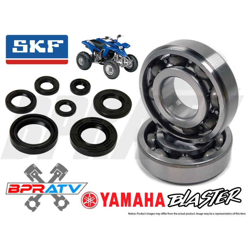 Yamaha Blaster 200 SKF Main Crankshaft Bearings & Complete Motor Engine Seal Kit