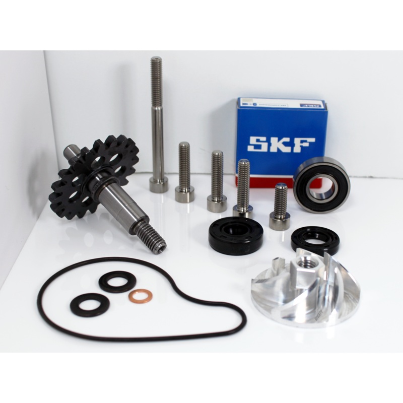 01-13 Yamaha YZ250F Billet Impeller Gear Bearing Ti Bolts Water Pump Rebuild Kit