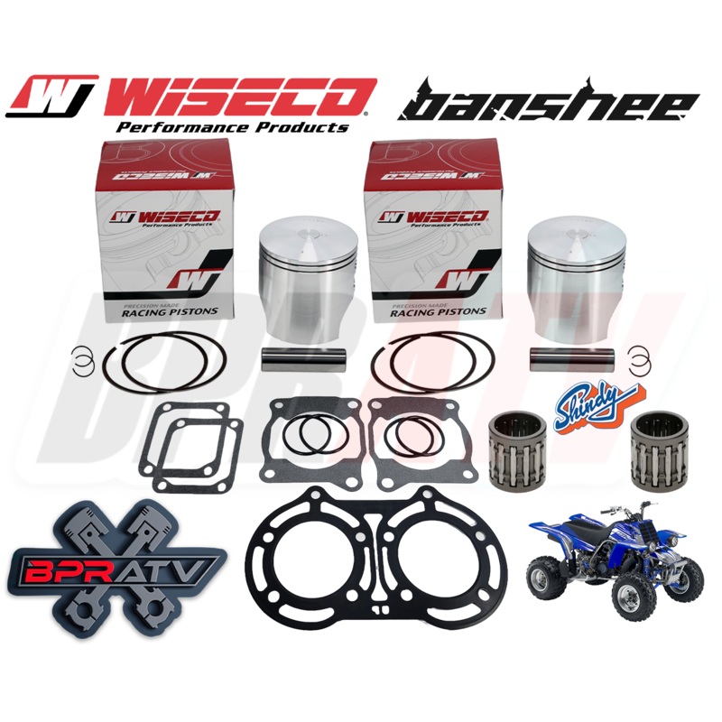 Yamaha Banshee 350 65mm +1mm Wiseco Pro Lite Pistons Pin Bearing Top Gaskets Kit