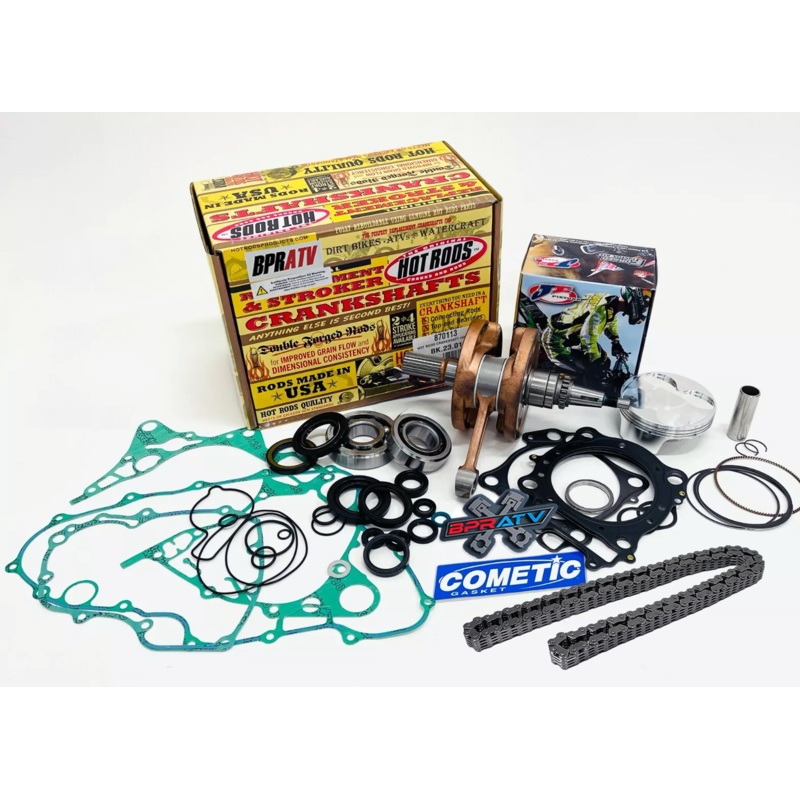 06+ Honda TRX450R TRX 450R Hot Rods Crank 96mm JE Piston Cometic MLS Rebuild Kit