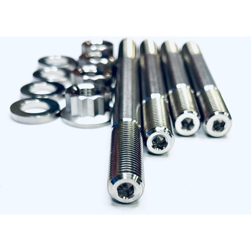 400EX 400X TITANIUM Cylinder Head Studs Ti Stud 12 Point Nut Kit Set