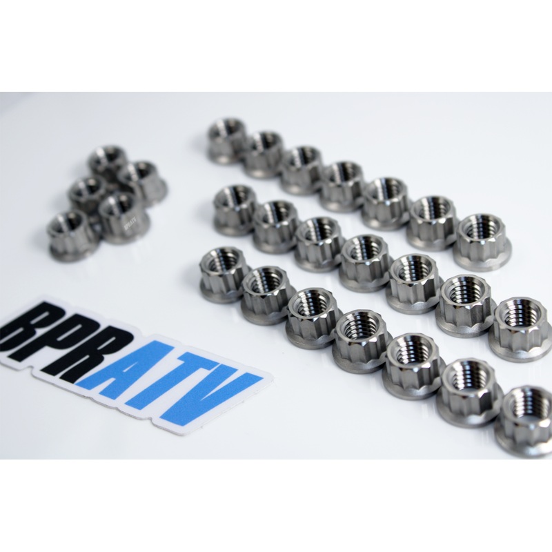 Banshee 392 421 CUB TITANIUM Nuts Stud Nut Kit Crank Case Cylinder Head Nuts Set