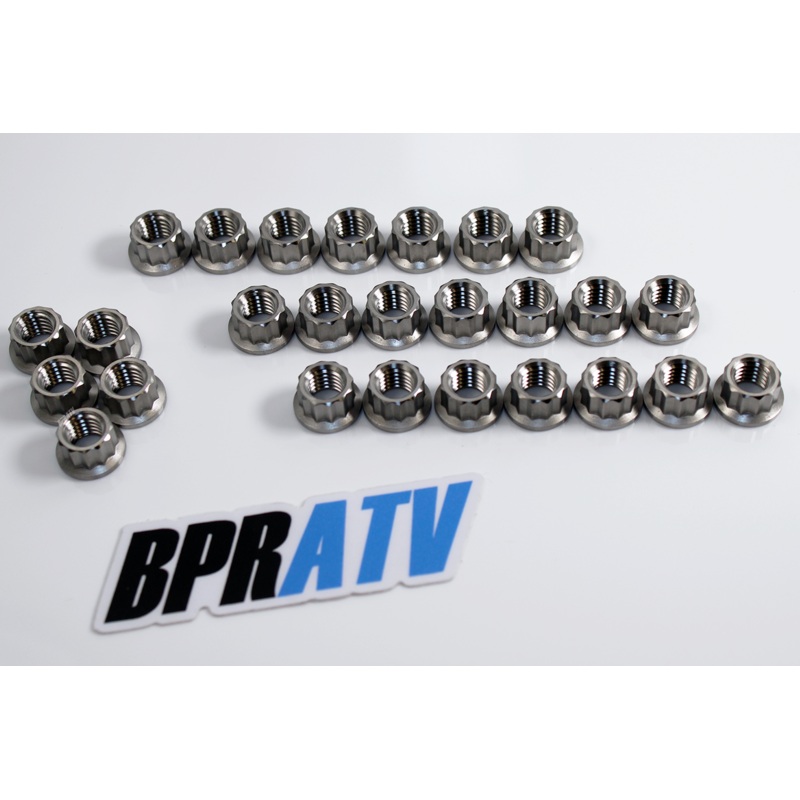Banshee Crank Cases Cylinder Head Nuts Complete Heavy Duty Titanium Head Nuts 26