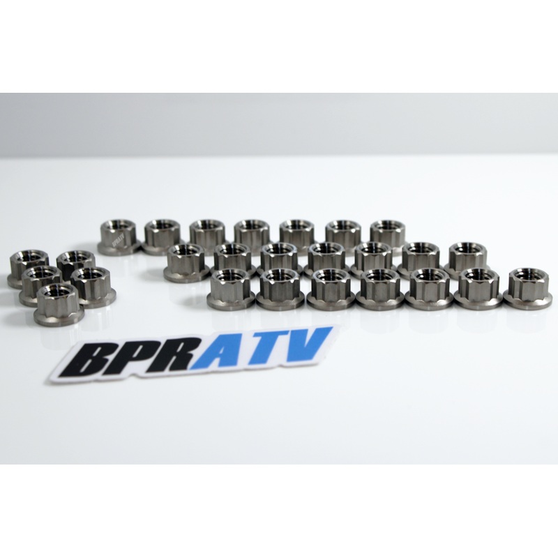 Banshee Crankcase Nuts Kit Titanium Reusable Cylinder To Case Head Stud Nut Kit