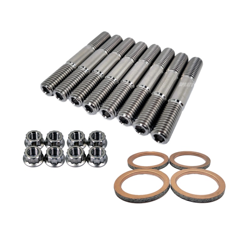 TITANIUM Exhaust Studs Nuts Manifold Gasket Repair Kit For Yamaha YZFR6 YZF R6 S