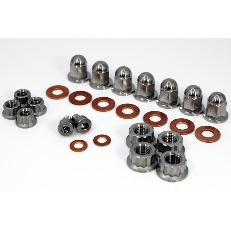 Titanium Kawasaki Tecate KXT 250 KXF Cylinder Head Acorn Cap Nuts Kit Set