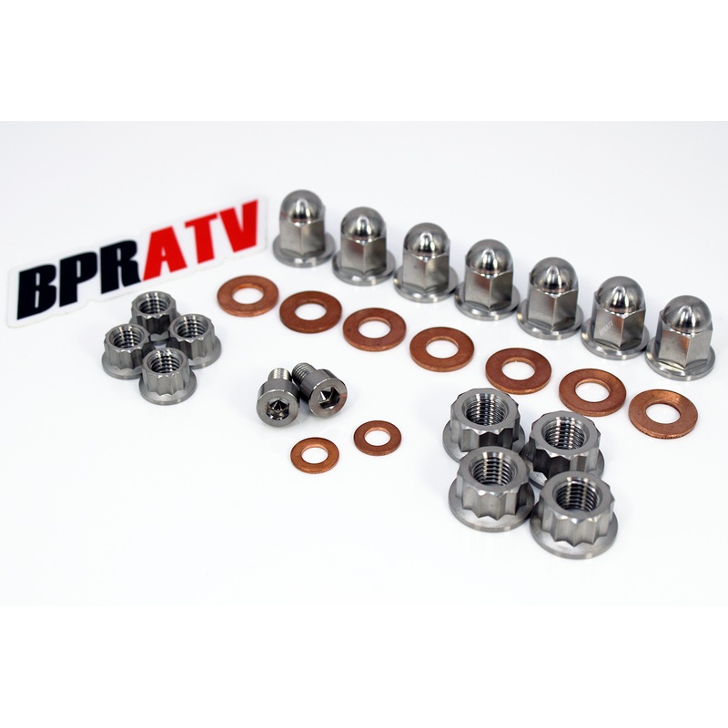 Titanium Yamaha Blaster 200 Top End Cylinder Head Acorn Cap Nuts Kit Set