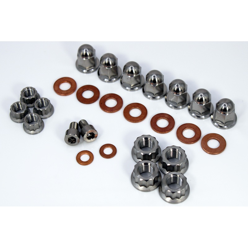 TITANIUM Yamaha YZ 80 85 125 YZ250 Top End Engine Cylinder Head Cap Nuts Kit Set