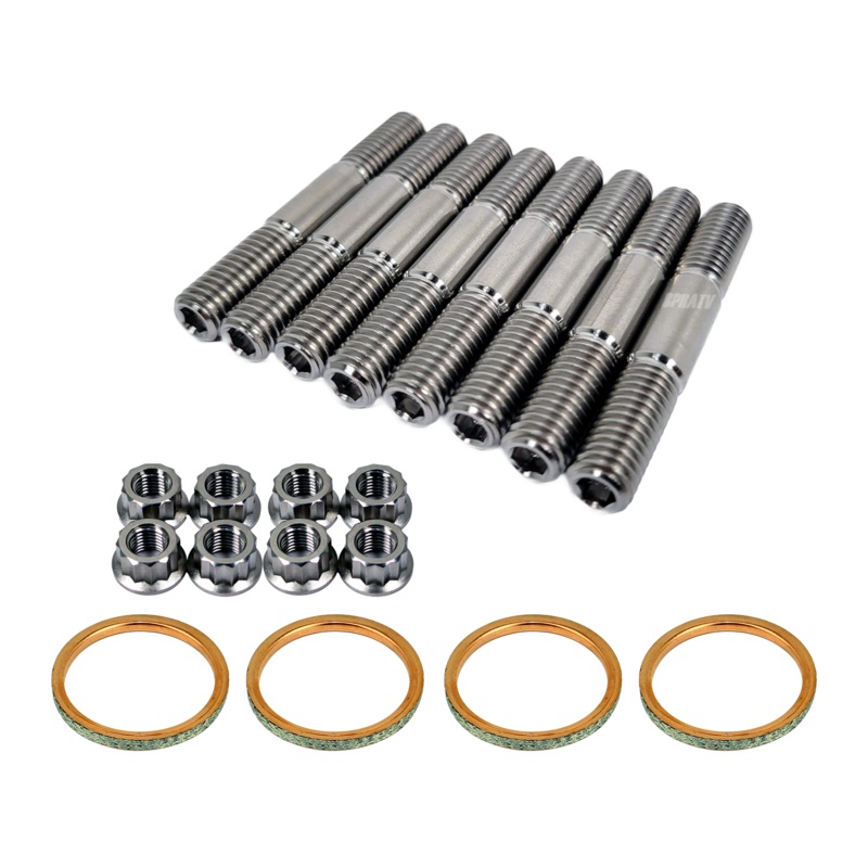 Yamaha YZFR6 YZF R6 Exhaust Studs Titanium Head Pipe Bolt Gasket Upgrade Kit Set