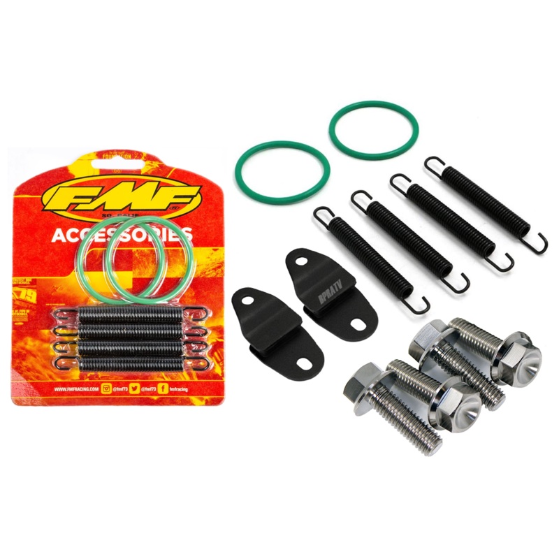 Yamaha Banshee FMF Racing Springs O-Rings Stay Mount Hangers Titanium Bolts Kit