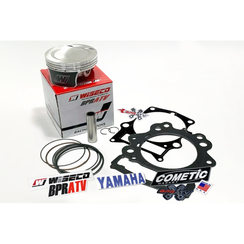 08-14 19+ Grizzly 700 105.5 Wiseco Piston 11.5:1 734 Top End Gaskets Rebuild Kit