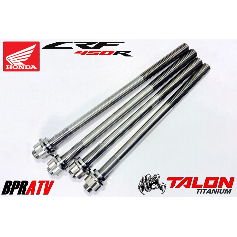 CRF450R Titanium Cylinder Head Stud Kit 09-16 Hi Comp Big Bore Lifetime Warranty