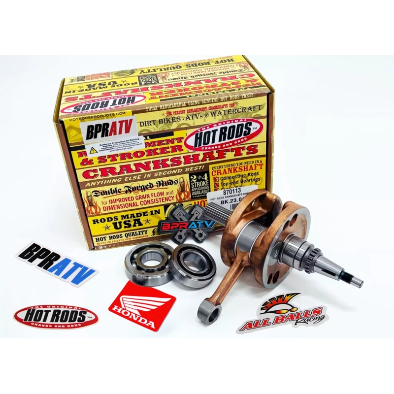 Honda 04 05 TRX 450R Hot Rods Crank Stock Aftermarket Crankshaft & Main Bearings