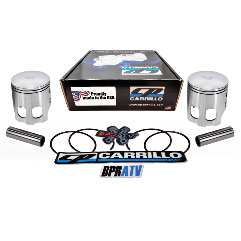 New CP-Carrillo Banshee 350 Forged Pistons 64mm Stock Bore Rings Pins Clips Pair