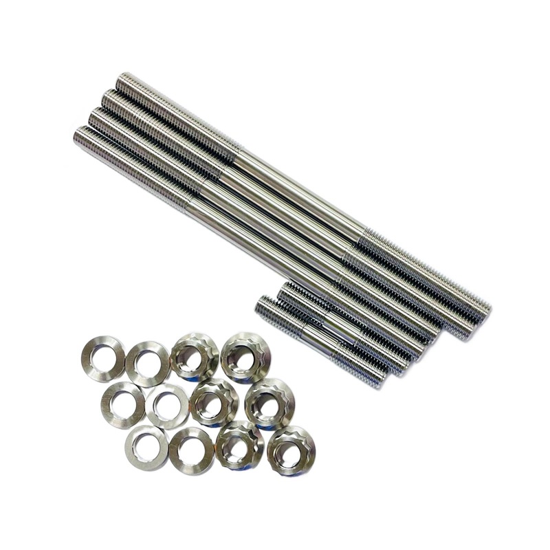 Raptor 660 660R Cylinder Head Studs TITANIUM Stud Nut Upgrade Heavy Duty Kit Set