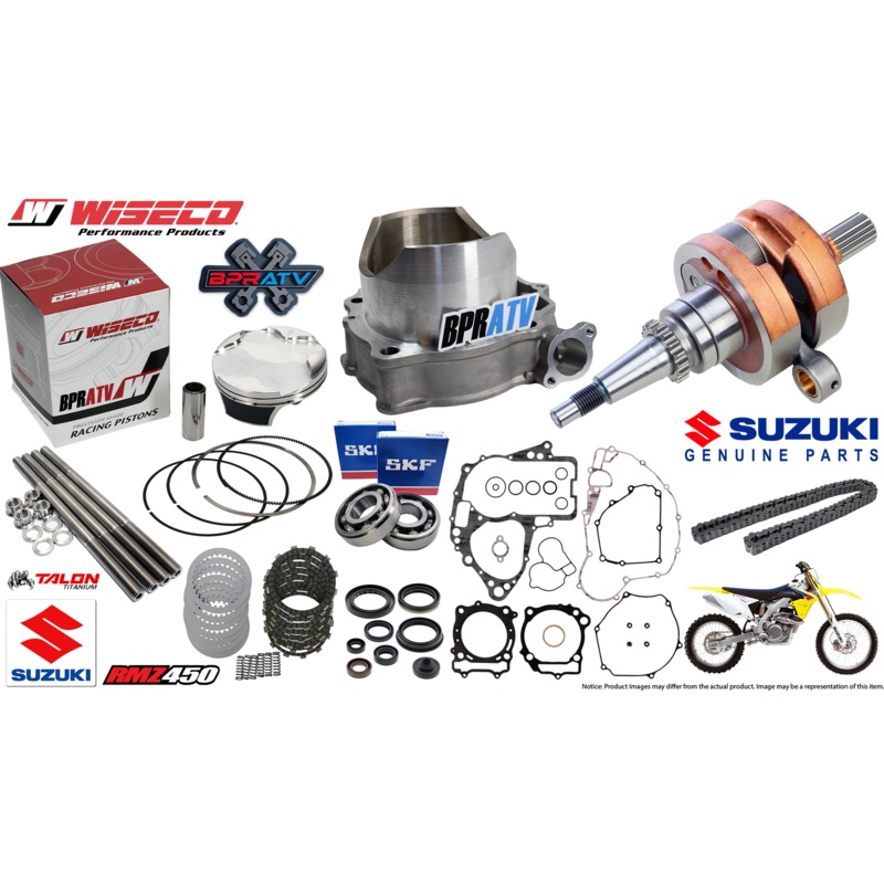Suzuki RMZ450 RMZ 450 Complete Rebuild Kit OEM Crankshaft Cylinder Piston ’15-24